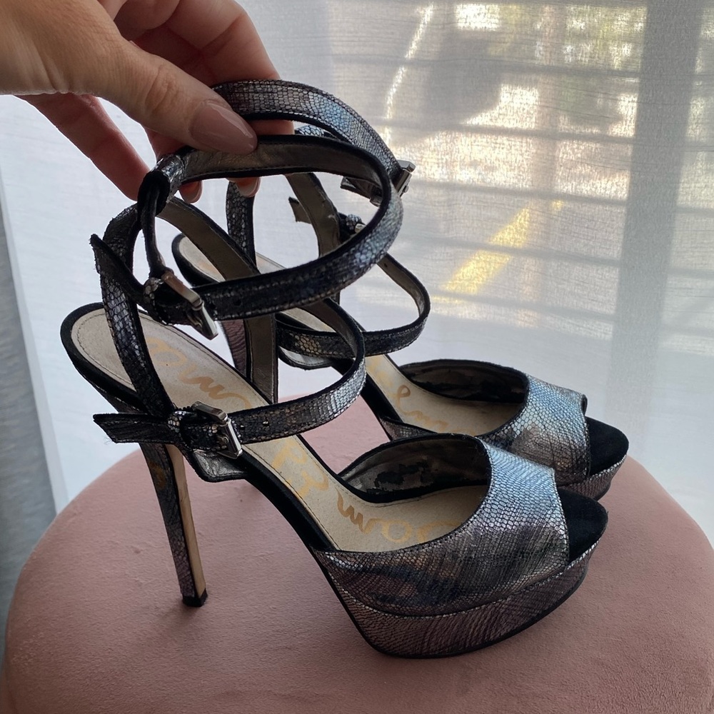 Sam Edelman 5” strappy heels size 7.5